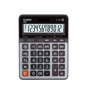 卡西欧(CASIO)计算器GX-120B 商务计算器 超大型机 办公用品 灰色 GX-120S升级款 卡西欧(CASIO)计算器GX-120B 商务计算器 超大型机 办公用品 灰色 GX-120S升级款