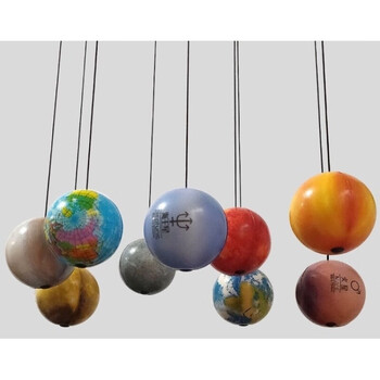 太阳系宇宙八大星球模型球九大行星摆件教具玩具软圆球弹力球仿真中文