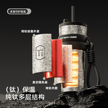 世大家纯钛保温杯户外男女士送礼盒轻奢高颜值商务礼品钛杯礼物套装