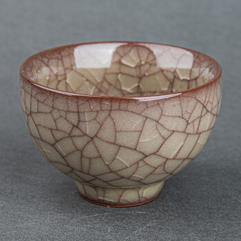 苏伟龙泉青瓷哥窑主人杯-宝酌杯