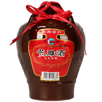 绍兴特产黄酒五年陈酿花雕酒15升陶坛装半干加饭花雕老酒