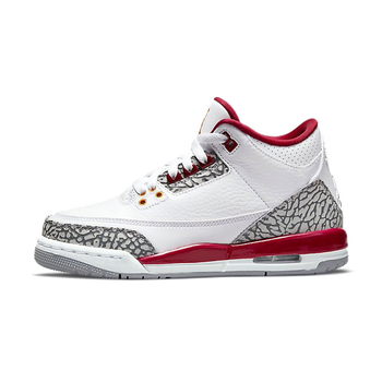 【现货】耐克air jordan 3 aj3 gs红水泥全大红公牛女子篮球鞋 398614