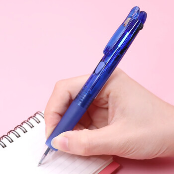 斑马牌(ZEBRA)多功能三色圆珠笔 黑蓝红0.7mm多色笔 学生商务办公签字笔B3A3 蓝色杆 斑马牌(ZEBRA)多功能三色圆珠笔 黑蓝红0.7mm多色笔 学生商务办公签字笔B3A3 蓝色杆