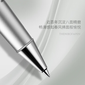 英雄（HERO）签字笔臻品系列 宝珠笔领导老师签名商务女士轻奢高端送礼品生日礼物 钛金灰笔芯礼盒