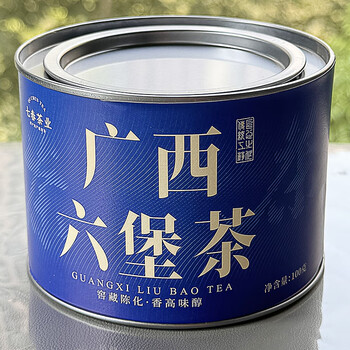 七春 六堡茶叶 黑茶广西梧州特级陈香窖藏熟茶100g品鉴可加陈皮自己喝