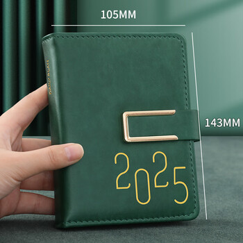 法拉蒙 2025年日程本每日计划表365天日历笔记本本子办公工作随身效率手册时间管理记事本 B6-绿色 法拉蒙 2025年日程本每日计划表365天日历笔记本本子办公工作随身效率手册时间管理记事本 B6-绿色