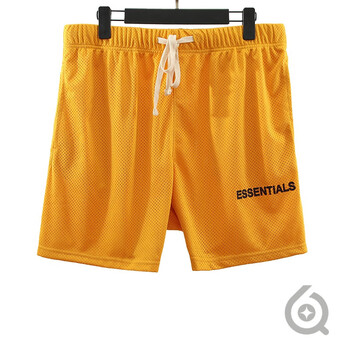 搜六六fear of god essentials复线高街双层网眼短裤男女情侣休闲裤