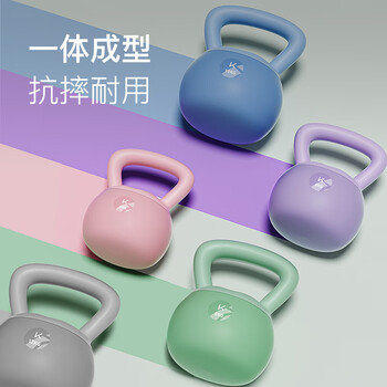 Keep软壶铃男士家用提壶哑铃全身力量肌肉训练健身器材海洋蓝10公斤