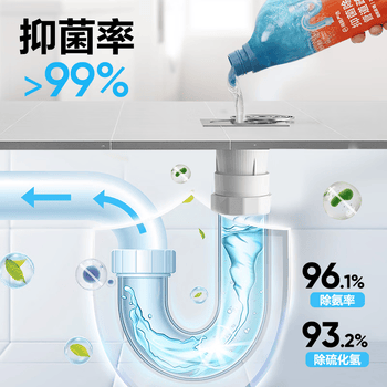 网易严选抑菌除臭管道疏通剂 下水道疏通剂强力溶解 厨房疏通550g*3瓶
