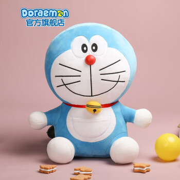 哆啦A梦（Doraemon）毛绒公仔玩偶玩具抱枕娃娃女叮当猫机器猫蓝胖子生日情人节日礼物 微笑款 62cm坐高