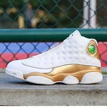 纯原aj13篮球鞋白黑男女熊猫白金爱与尊重基徳黑豹情侣运动鞋aj13白金