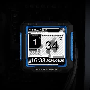 利民（thermalright）FROZEN WARFRAME PRO 360 BLACK 寒冰装甲PRO一体式水冷散热器IPS液晶屏FW PRO 360 BLACK