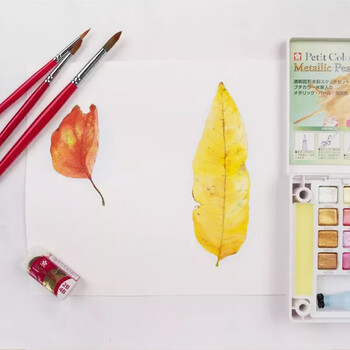 樱花(SAKURA)固体水彩颜料24色套装(含金属珠光荧光色系)便携式透明水彩画笔初学者学生写生美术绘画 樱花(SAKURA)固体水彩颜料24色套装(含金属珠光荧光色系)便携式透明水彩画笔初学者学生写生美术绘画