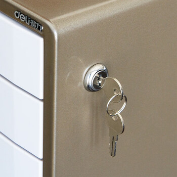 得力（deli）9702 五层金属桌面文件柜办公资料整理收纳箱 颜色随机