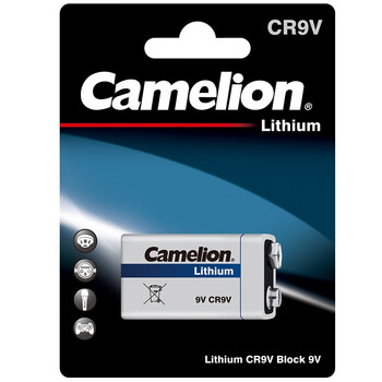 飞狮（Camelion）CR9V一次性锂电池1200毫安时烟雾报警器/万用表/话筒1节9V电池