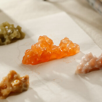 弘梅【全网低价】手工孤品毛笔笔架 中国太湖玉石笔搁笔山 文房四宝书法国画用品