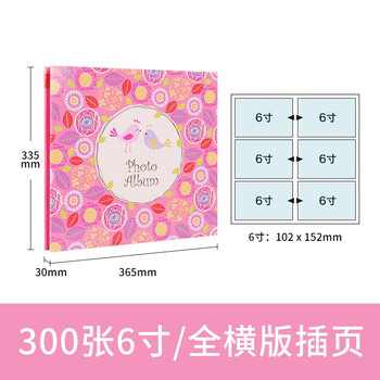 NCL仲林300张6寸插袋式相册/影集/家庭相薄照片书 知更鸟 NBP-300-2F