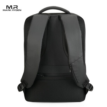 马可·莱登双肩背包男士通勤大容量书包商务旅行包电脑包MR9668典雅黑升级款