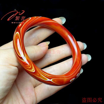 天然缠丝玛瑙手镯价格报价行情- 京东