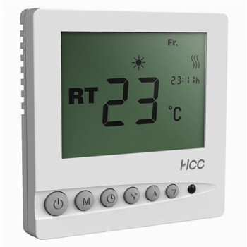 海林(HAILIN) HCC地暖控制面板水采暖温控器供热设备温度控制定时开关面板遥控背光功能 遥控需另购HA2020DS