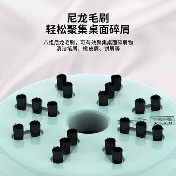 得力【儿童节礼物】强吸力桌面吸尘器 迷你键盘除尘清洁 橡皮屑清洁器学生用品 办公用品 浅绿18880