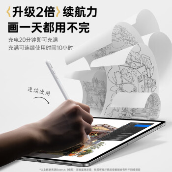 倍思电容笔iPad苹果笔【2025升级】适用25年Pro/Air/Mini/iPad11平板触控触屏手写笔applepencil二代