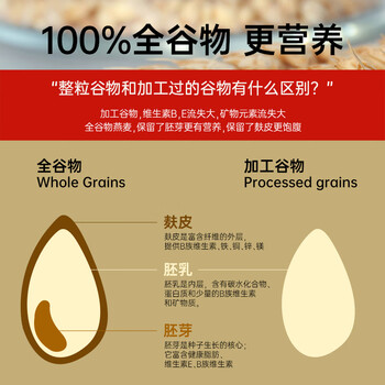 鲍勃红磨坊（Bobs Red Mill）老式燕麦片907克  全谷物传统燕麦片营养代餐纯燕麦片