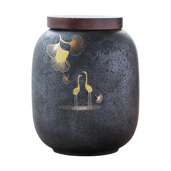 苏氏陶瓷(SUSHI CERAMICS)大号茶叶罐 日式铁锈釉大容量陶瓷密封罐红茶罐J0350 苏氏陶瓷(SUSHI CERAMICS)大号茶叶罐 日式铁锈釉大容量陶瓷密封罐红茶罐J0350