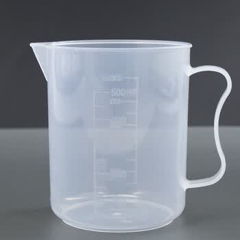 海斯迪克 HKQS-103 透明量杯带把 容量杯刻度杯测量计量杯 无盖3000ml