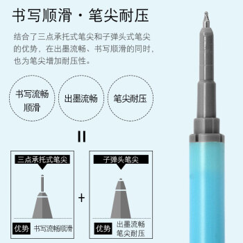 百乐（PILOT）可擦笔芯LFPK-25S4原装替芯笔芯可擦中性笔芯学生办公可擦笔芯LFPKRF12S4BB 0.4mm黑蓝1支装