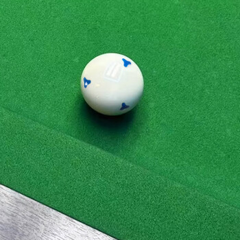 LIVEX中式美式黑8台球子水晶母球散球大号桌球台球用品6点蓝梅花57.2mm