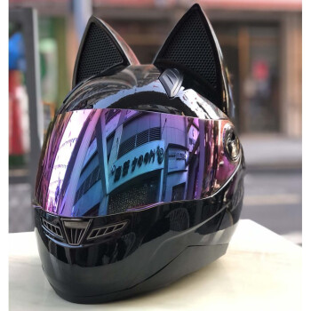 无头骑士异闻录头盔猫兔耳朵摩托车头盔蝴蝶结粉色个性男女士四季通用