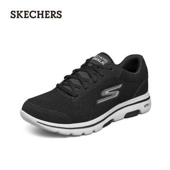 SkechersGOWALK舒适减震健步男士轻便休闲运动鞋55519BKW黑色/白色 44.5469.00元