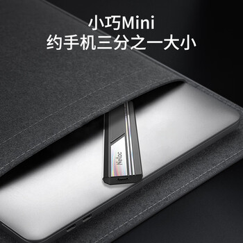 朗科（Netac）500GB Type-c USB3.2 GEN2 PCIe NVME协议移动固态硬盘（PSSD）ZX10读速高达1050MB/s