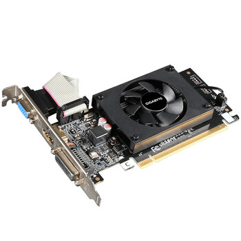 技嘉（GIGABYTE）GeForce GT 710 2G DDR3 显卡 半高刀卡设计/耐久设计 N710D3-2GL