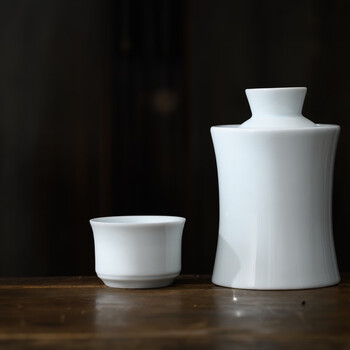 古法温酒壶 温酒器黄酒烫酒壶家用陶瓷暖酒热酒壶老式二两古法白酒温