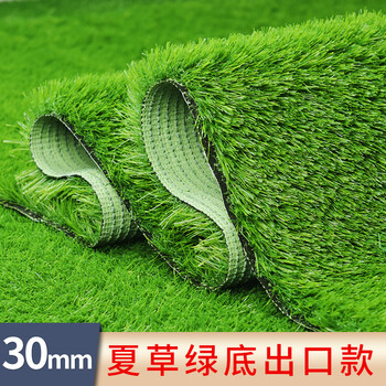 仿真草坪地毯人造绿阳台楼顶装饰隔热假草皮天台防晒草坪塑料假草30mm