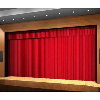 影睐舞台幕布定制学校礼堂剧院背景布电动阻燃幕布小剧场会议表演普通