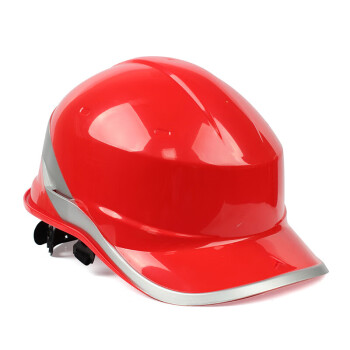 代尔塔102018国标加厚白色安全帽工地施工领导国标建筑工程男头盔 红色