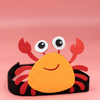 头饰女童发箍2022夏季节日礼品发饰装饰小学带教师教具游戏发箍22螃蟹