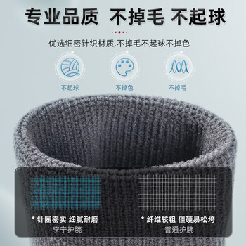 李宁（LI-NING）护腕运动健身吸擦汗腕巾带羽毛球篮排网球腱鞘炎手腕拉伤用护具