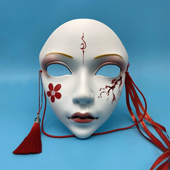 利瑞芬面具古风中国风万物有灵女全脸化妆舞会道具 抖音面罩cos汉服