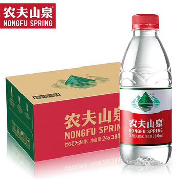 农夫山泉饮用水 饮用天然水380ml*24瓶 整箱装