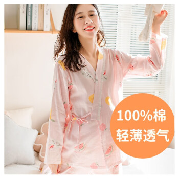 家时光 Ht Home 月子服夏季纯棉纱布 25度以上暖房 孕妇哺乳睡衣产妇产后春夏透气哺乳衣喂奶衣粉红猫咪梨bst Xl码推荐145 160斤 图片价格品牌报价 京东