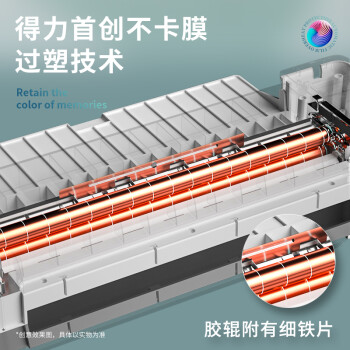 得力家用办公a3/a4照片塑封机过塑机可用a3及以下塑封膜商用相片过胶压膜机封膜机覆膜机防卡膜 14318