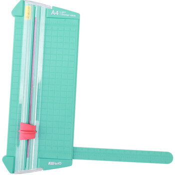 可得优裁纸刀小型裁纸器切纸刀手工裁刀切纸机滑动裁纸机美工刀可裁切10页