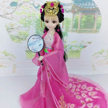 卡佰索中国古装芭比娃娃汉服公主30厘米古代古风娃娃可换装玩具生日