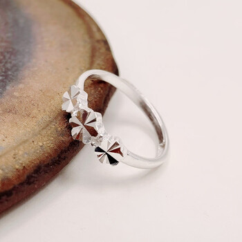 戒指女2022新款简时尚中食指大气个性无名食指环母亲节礼物梅花戒指