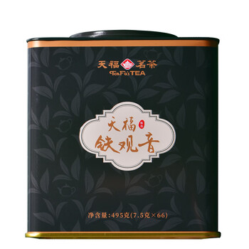 天福茗茶乌龙茶 安溪铁观音清香型495g罐装茶叶高山茶自饮送礼