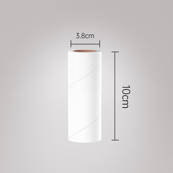 初舍（CHUSHE）粘毛器10cm10卷替换纸600撕沾毛纸滚撕卷纸粘尘纸去毛吸头发滚刷